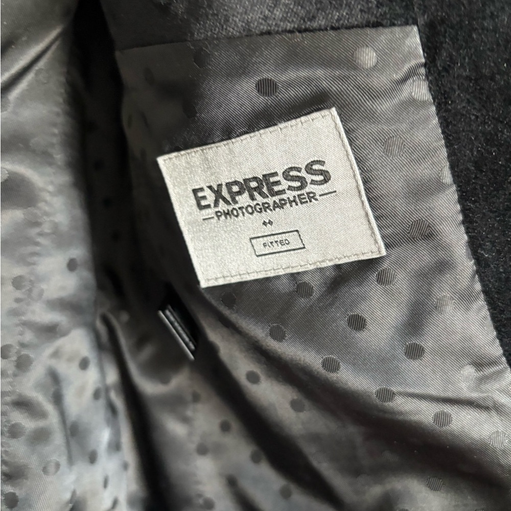 Express Black Velvet Jacket - Picture 6 of 6